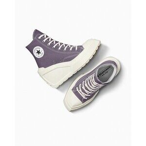 Converse Chuck 70 De Luxe Wedge High Tops Lavender Ash Sz 6.5 with Box